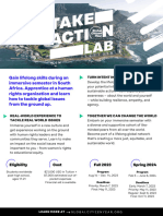 Take Action Lab Overview (Fall '23 + Spring '24) - Brochure