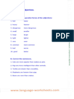 Comparative Adjectives.: Answers. A. Write The Comparative Forms of The Adjectives