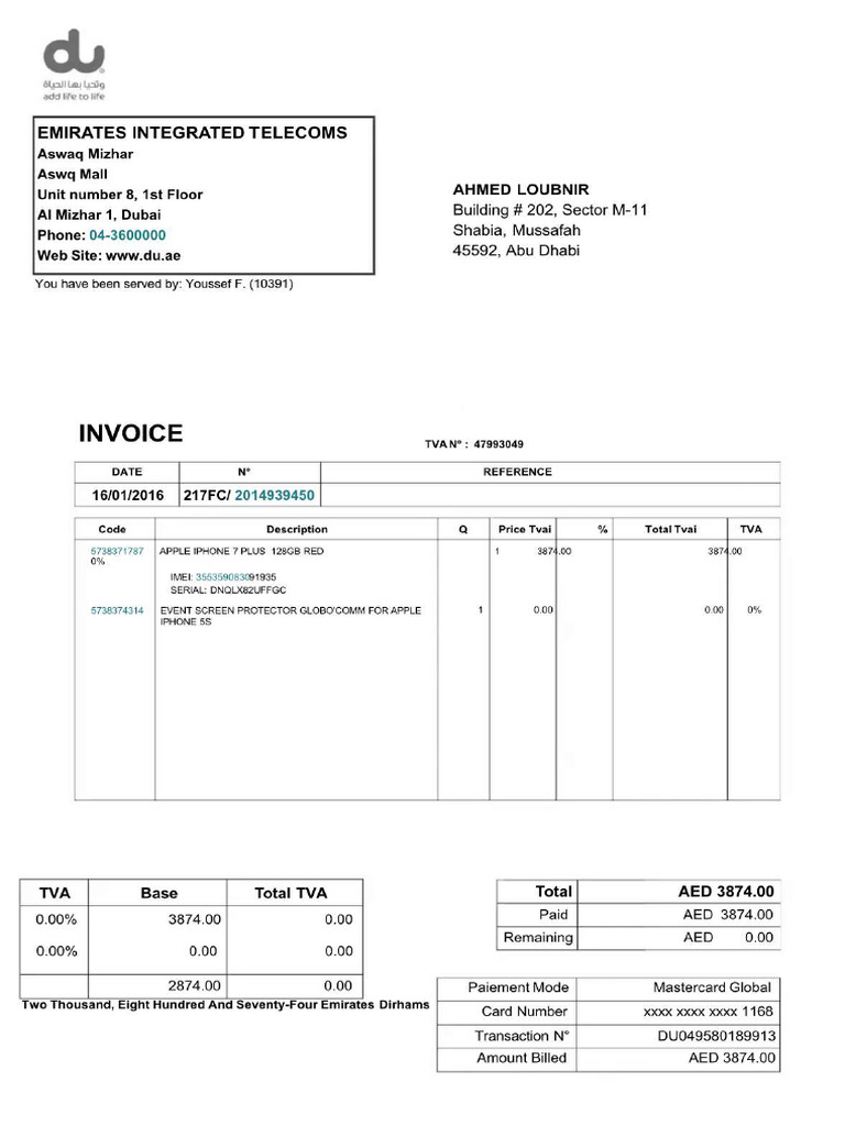 Pdf Bill PDF 