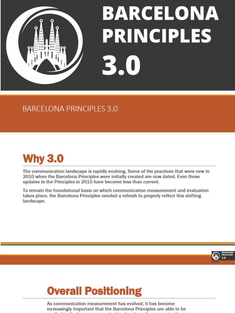 Barcelona Principles 3.0 Overview | PDF | Qualitative Research ...