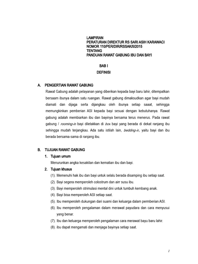 Panduan rawat gabung pdf kesehatan holistik