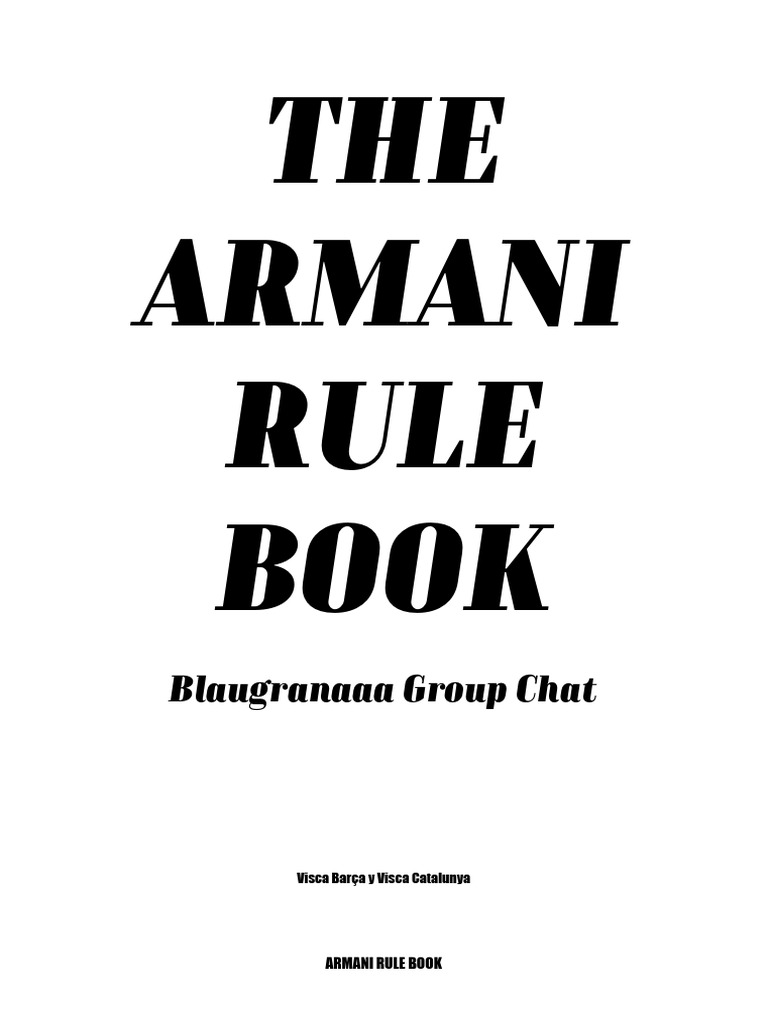 Armani rule book pdf muhammad
