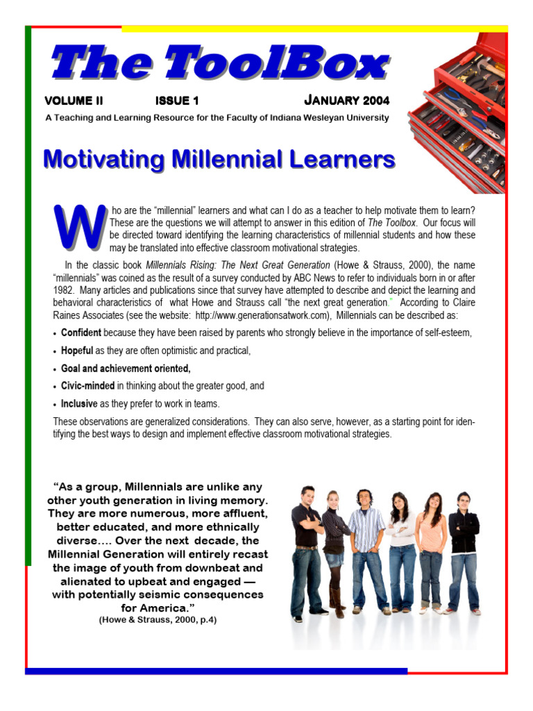Motivating Millennial Learners Guide | PDF | Learning | Millennials