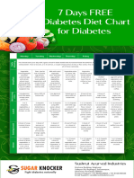 7 Days Diabetes Chart PDF