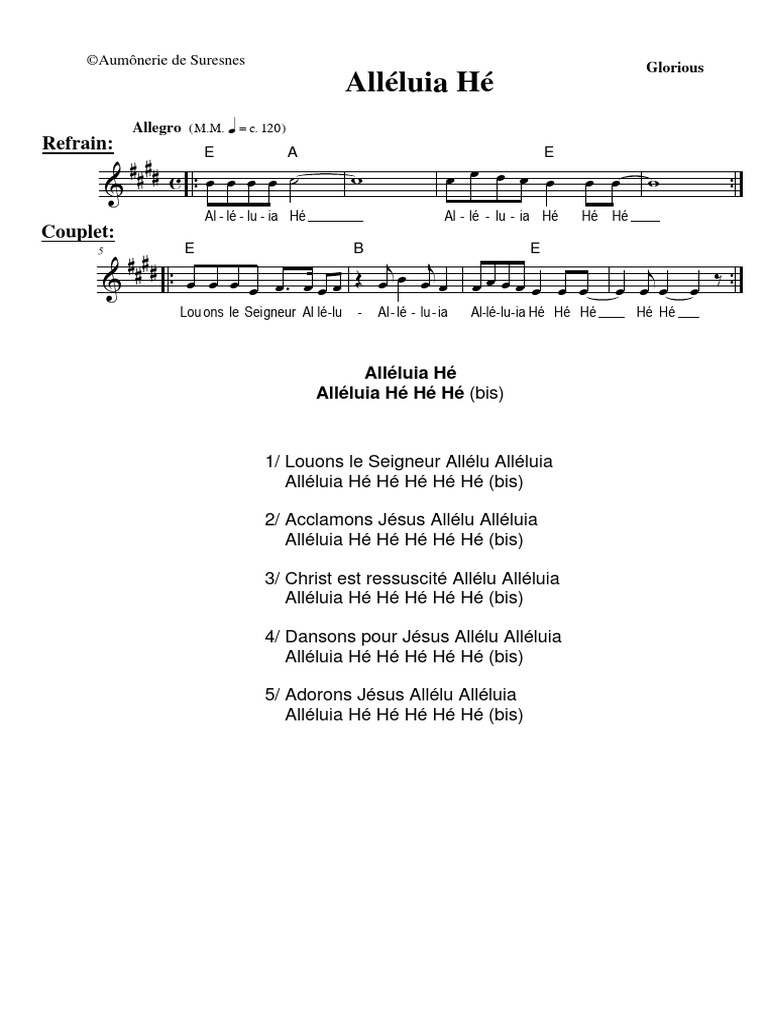 Alleluia He | PDF