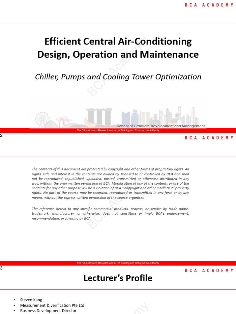 Chiller - Pumps - Cooling Tower Optimization (r1) | PDF | Continuum ...