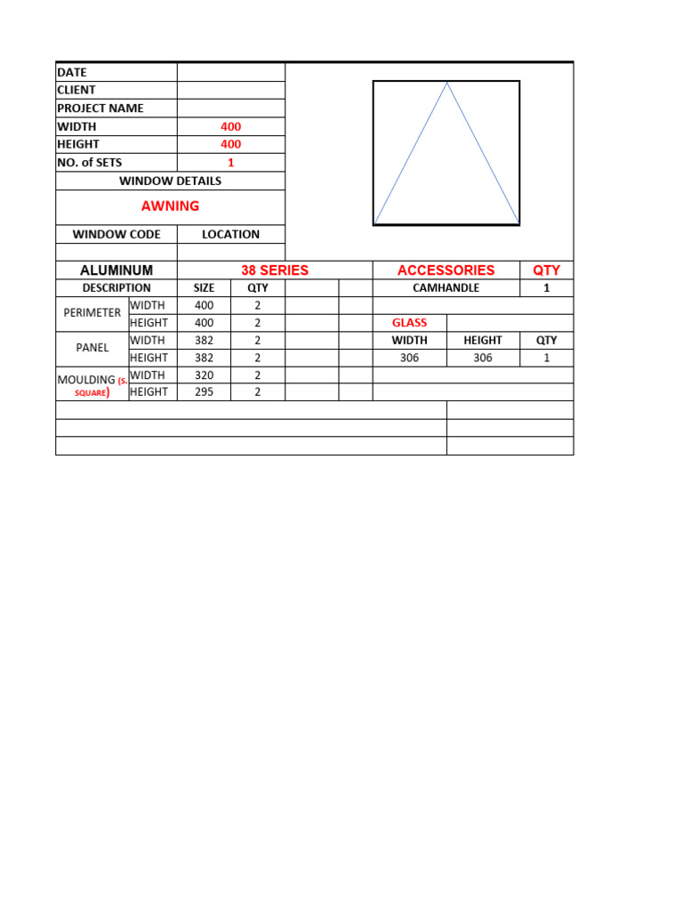 Awning Window Project Specifications | PDF | Home & Garden | Technology ...