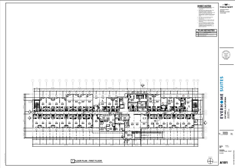 A101 FLOOR PLAN - FIRST FLOOR Rev.0 | PDF | Architectural Elements ...