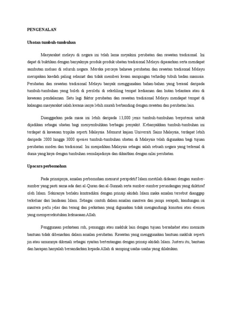 Perubatan Tradisional Melayu Pdf