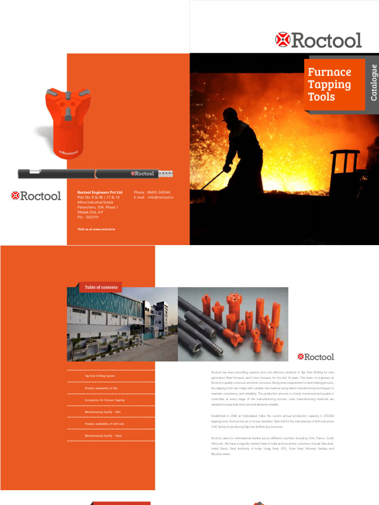 Roctool Engineers Pvt Ltd Catalogue | PDF | Rolling (Metalworking) | Drill