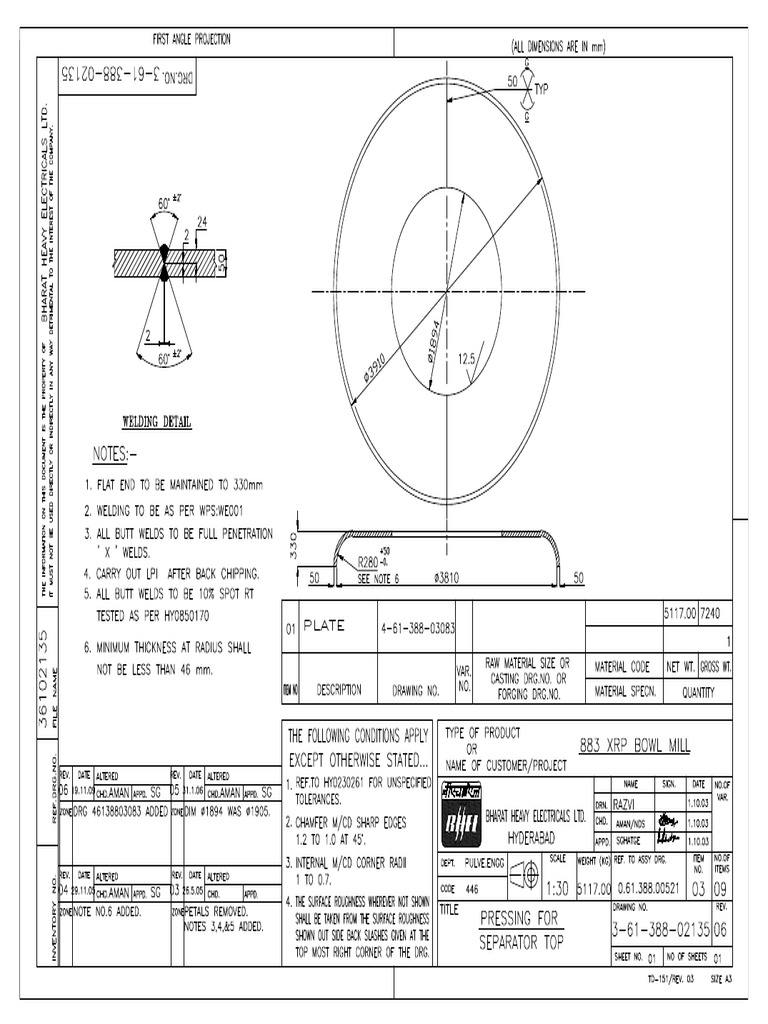 Pressing Seprator Top | PDF