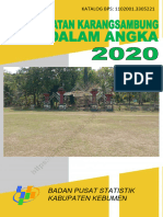 Kecamatan Karangsambung Dalam Angka 2020