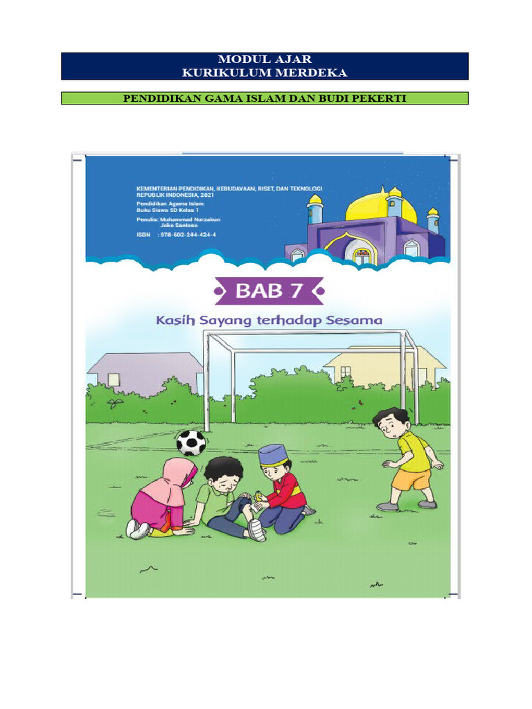 Modul Ajar PAI Kelas 1 SD Merdeka | PDF