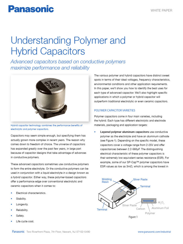 Understanding Polymer and Hybrid Capacitors | PDF | Capacitor ...