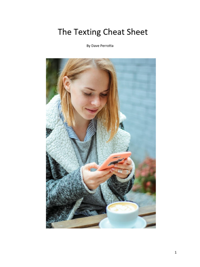 The Texting Cheat Sheet 2 | PDF