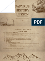 Papyrus History Lesson XL by Slidesgo