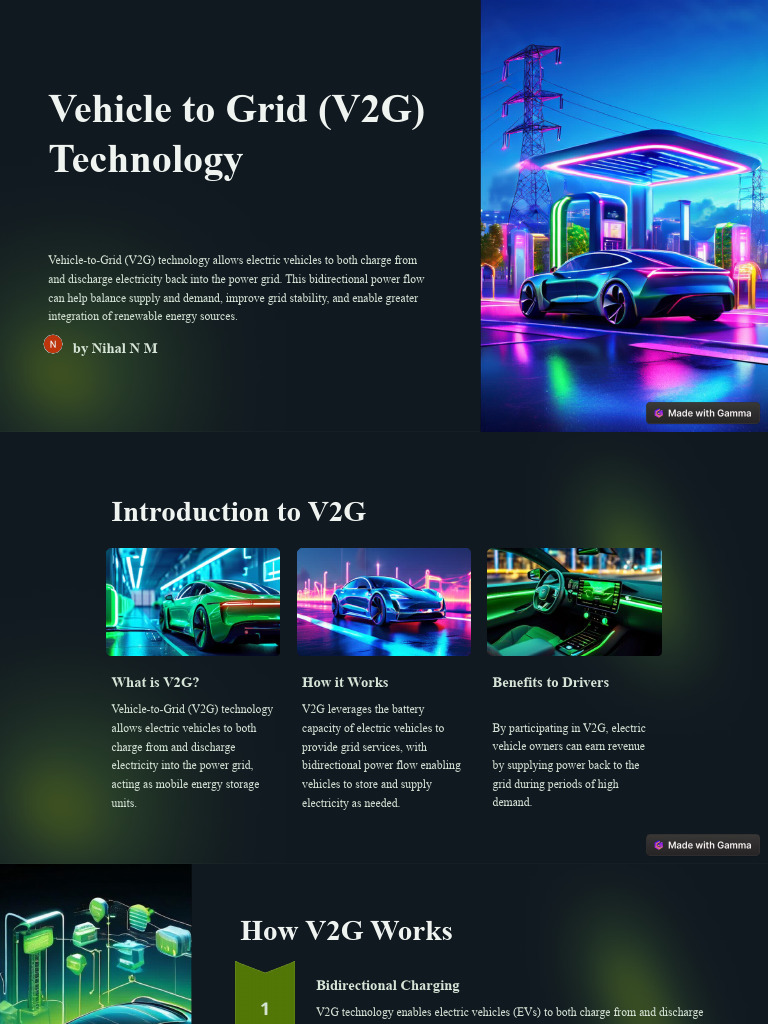 Understanding Vehicle-to-Grid (V2G) Technology | PDF | Electric Vehicle ...