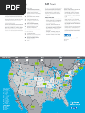 DAT Zip Zone Directory Overview | PDF