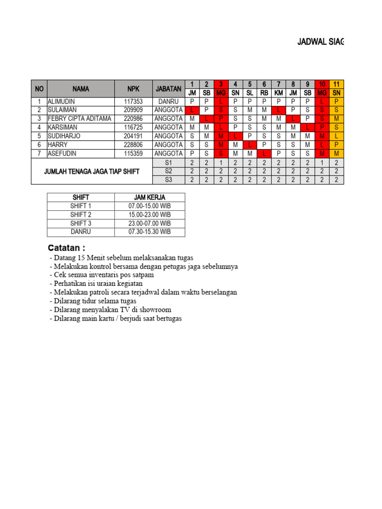 Jadwal Maret 2024 | PDF