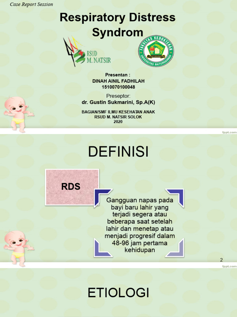 Analisa Kasus RDS (Dinah Ainil) | PDF