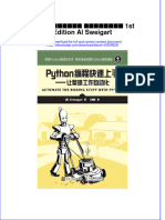 Download ebook pdf of Python编程快速上手 让繁琐工作自动化 1St Edition Al Sweigart full chapter 