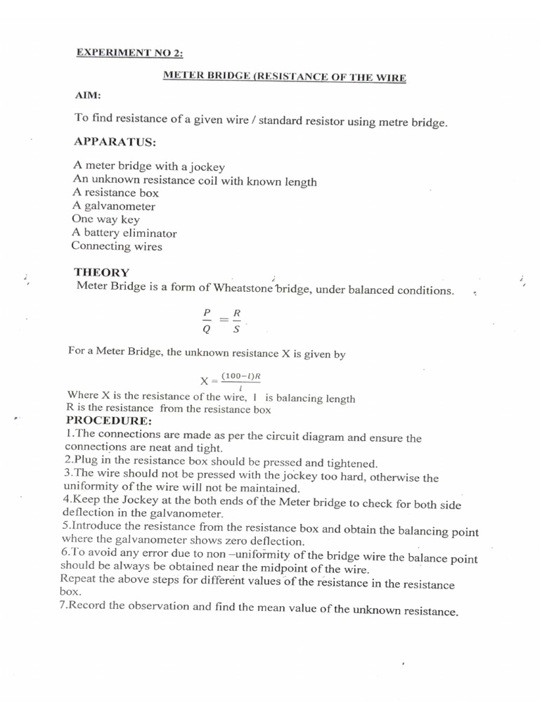 Physics Experiment - 02 | PDF