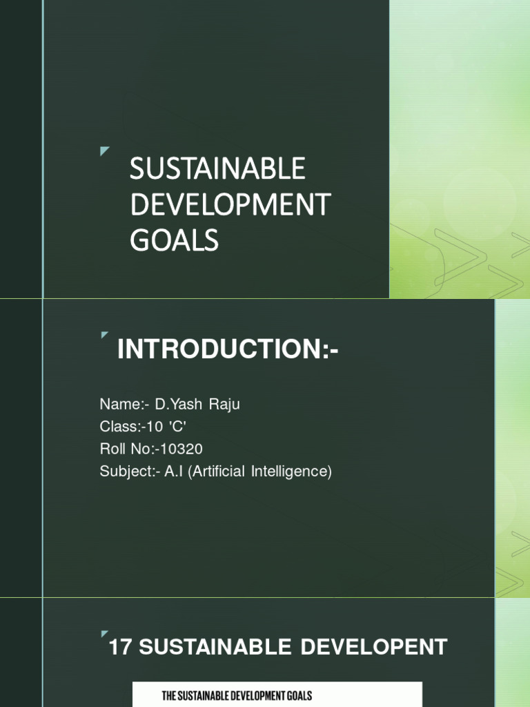 Overview of Sustainable Development Goals | PDF | Sustainability ...