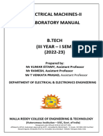 Electrical Machines-II Lab Manual