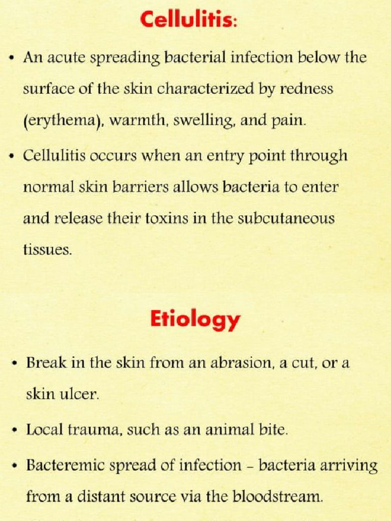 Cellulitis | PDF