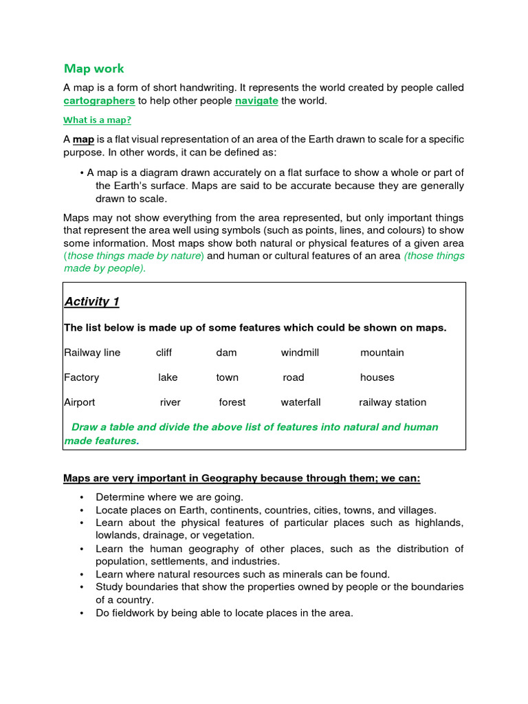 Understanding Map Work Basics | PDF | Map | Surveying