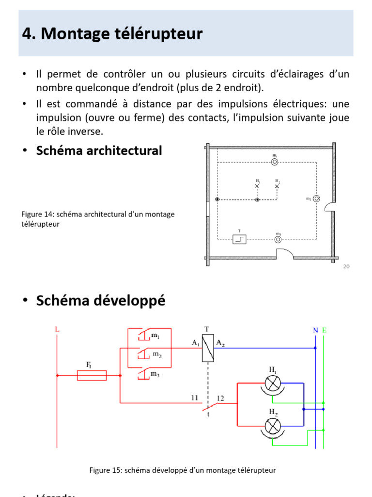 Schémas de montage d'un télérupteur PDF — free download