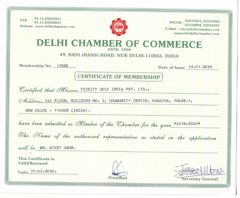Certificate Dcc PDF