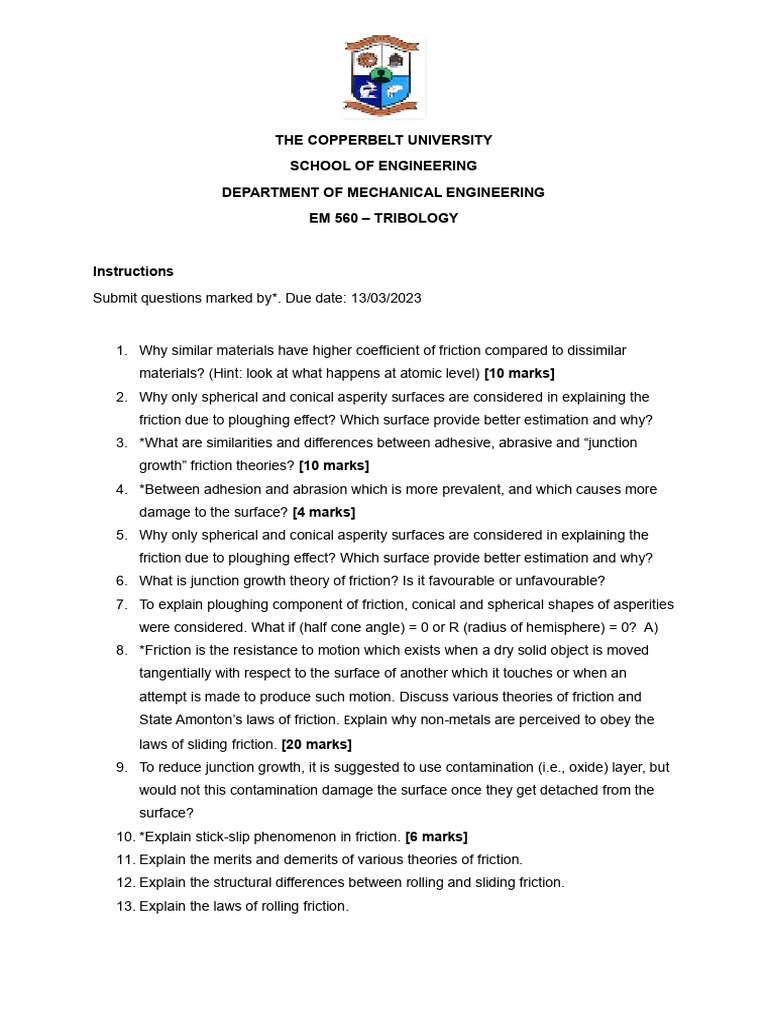 EM 560 Assignment 1 | PDF