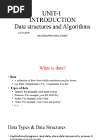 UNIT 1 - Data Structure & Algorithm