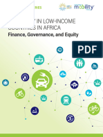 E-Mobility in Low-Income Countries in Africa-Finance Governance and Equity