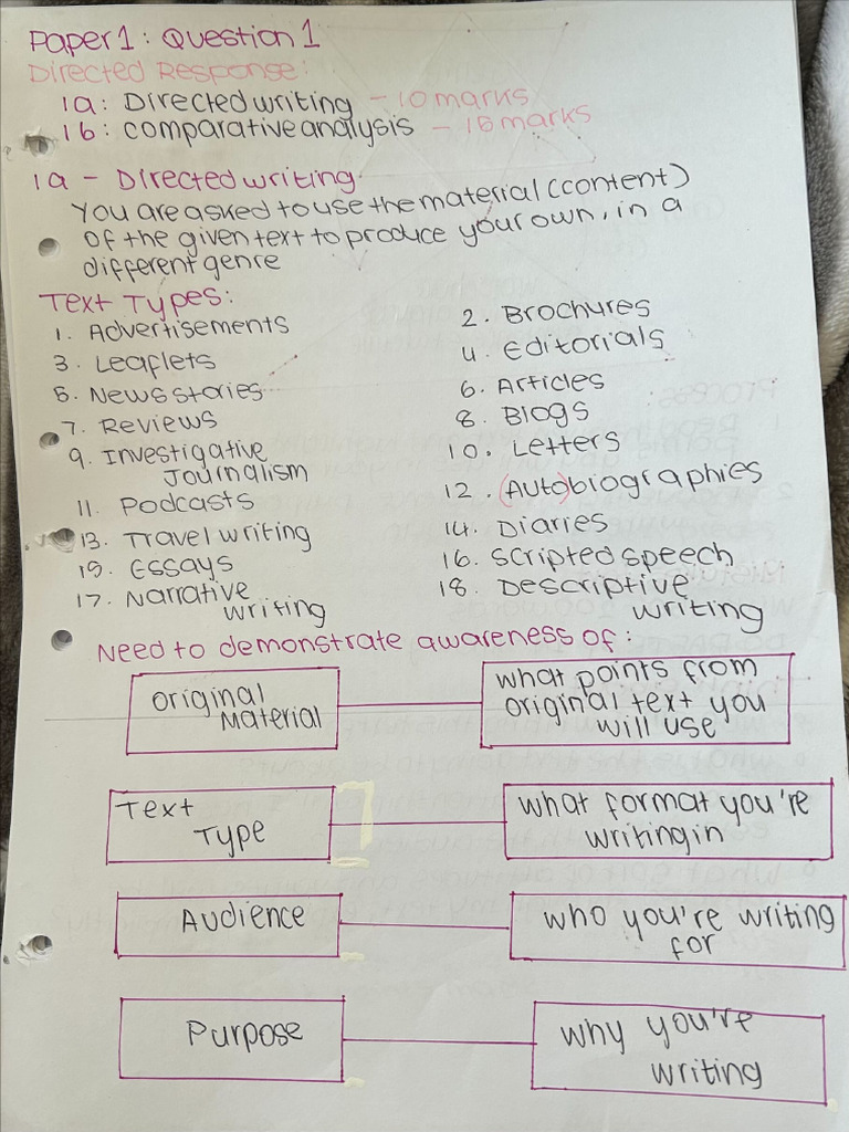 English p1 notes 9093 pdf