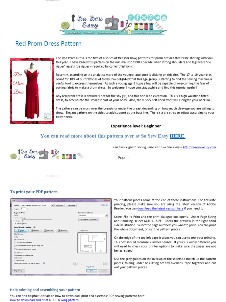 .Trashed-1719517141-Red Prom Dress Payhip | PDF | Sewing | Dress