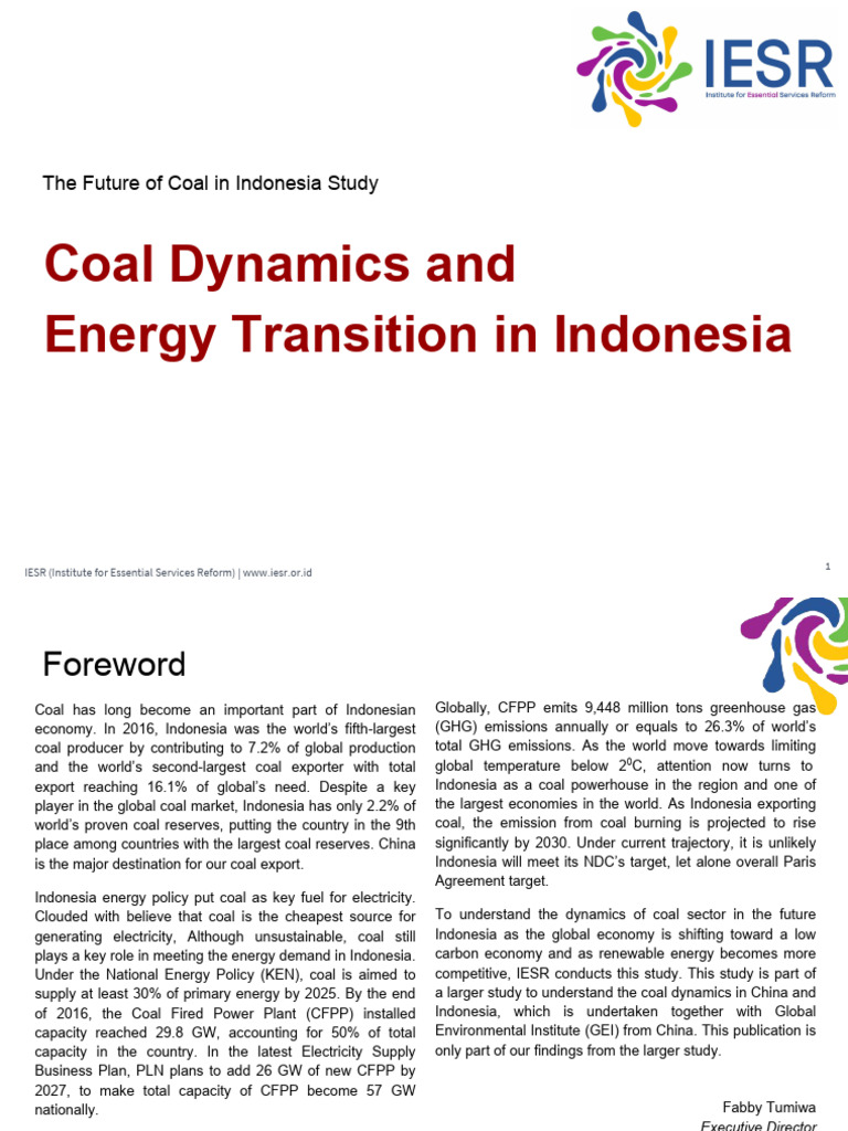 Coms Pub 0015 Coal Dynamics And Energy Transition In Indonesia 1
