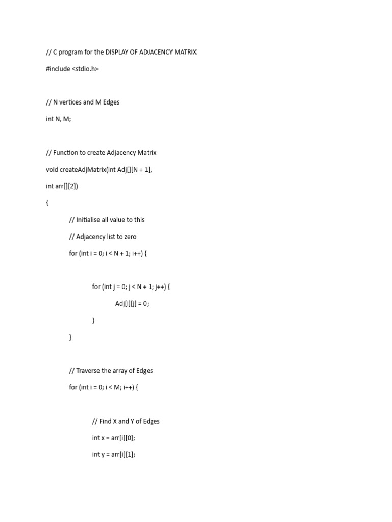 Adjacency Matrix | PDF