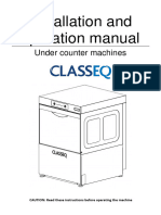 Installation Manual For Standard Undercounters