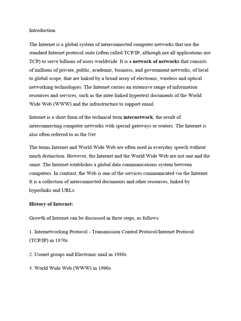 Inernet and Intranet | PDF | Computer Network | Internet