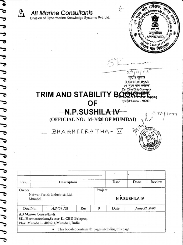 Trim Stability Pdf