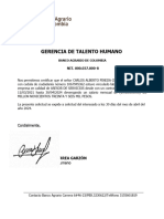 Certificacion Bancaria Casa Toro