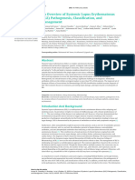 An Overview of Systemic Lupus Erythematosus (SLE) Pathogenesis, Classification, and Management