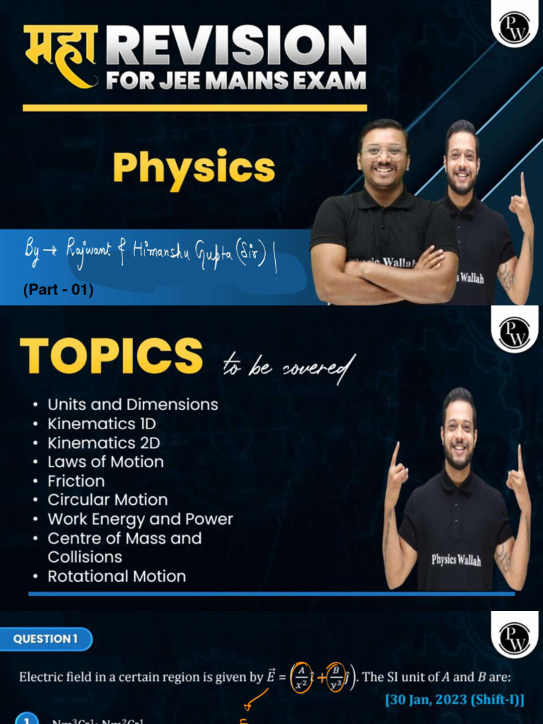 Complete Class 11th Physics in One Shot (Part 01) - Class Notes ...
