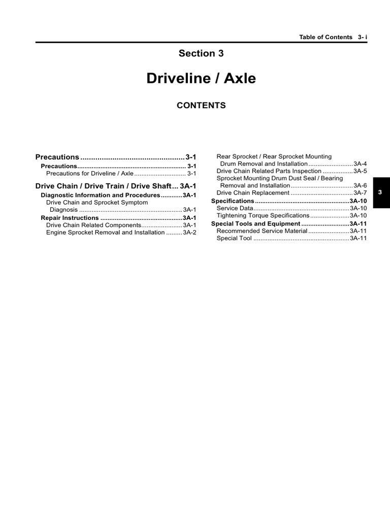 Driveline and Drive Chain Maintenance Guide | PDF | Bearing (Mechanical ...