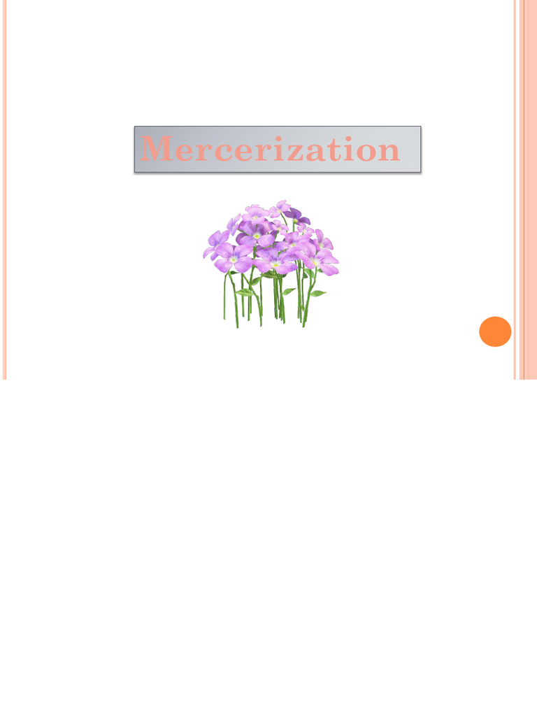 Ammonia Treatment in Mercerization | PDF | Textiles | Sodium Carbonate
