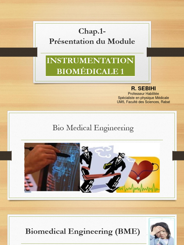 Introduction à l'instrumentation biomédicale | PDF | Dispositif médical ...