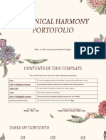 Botanical Harmony Portfolio by Slidesgo