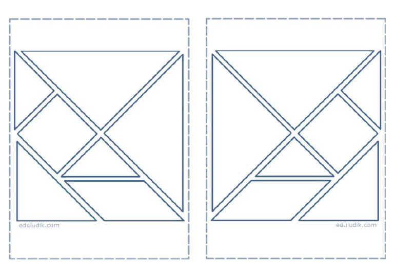 Tangram Colorear 2xhoja | PDF